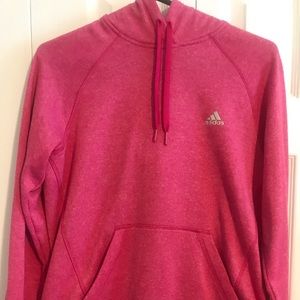 Medium. Adidas pink hoodie. Used